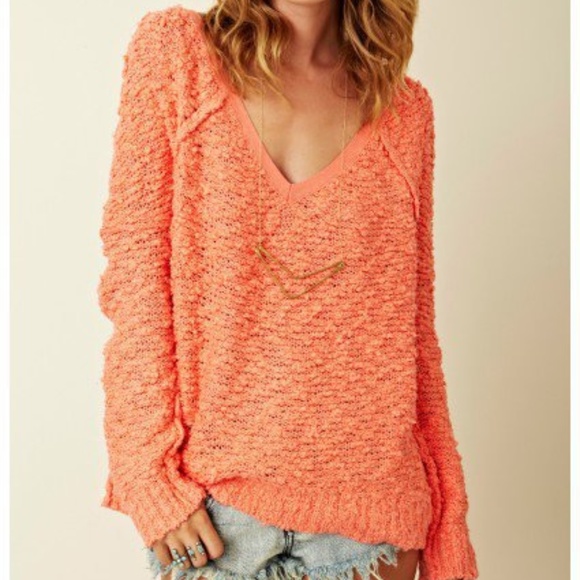 Free People Sweaters - Free People Songbird Popcorn Oversized Sweater